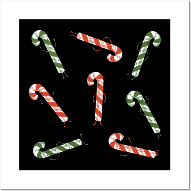 Candy canes Wall Art by Mimie20